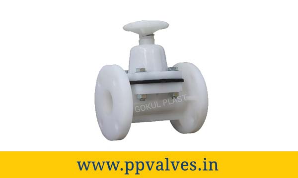 pp diaphragm flange end valve